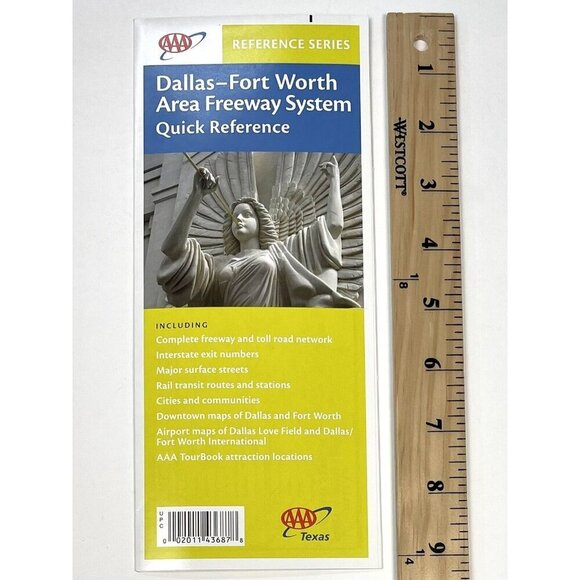 2003-2011 AAA Dallas-Fort Worth Area Freeway System Quick Reference MAP Texas - Picture 2 of 5